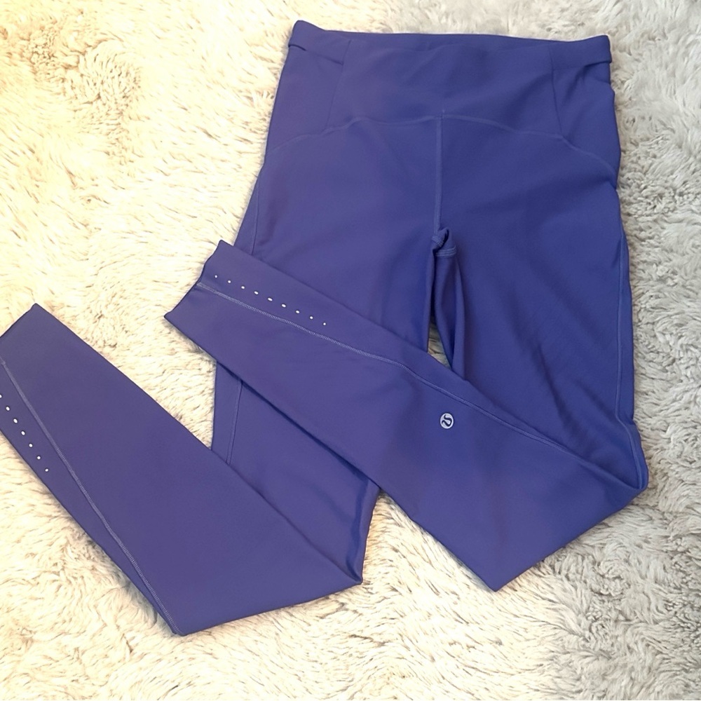 LULULEMON Sz 6 SENSEKNIT HR tight Purple/blue  High-Waisted Leggings